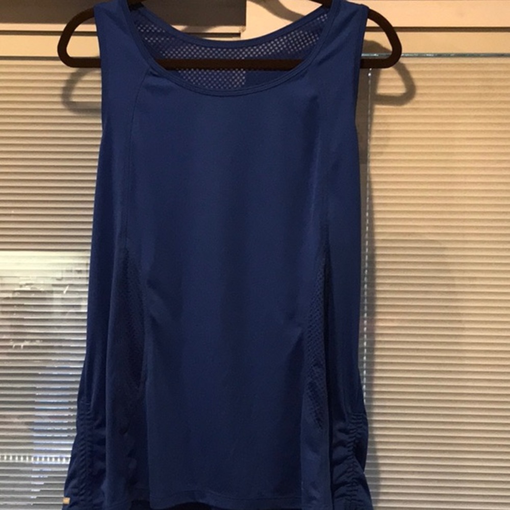 Blue Dri more workout top